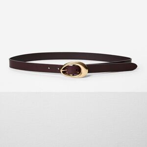 ARITZIA Perennial Solid Brass Leather Belt